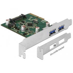 Delock PCIe x4 > 2x ext USB 3.1 Gen2 A