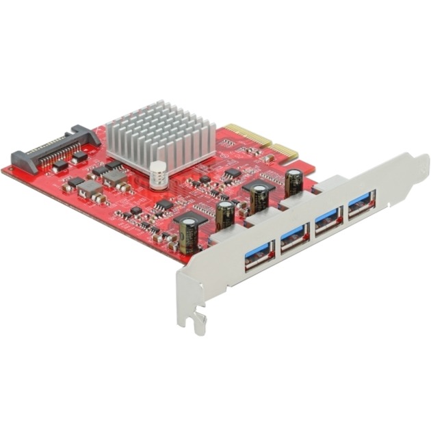 Delock PCIe x4 > 4x extern USB-A 3.2 Gen 2