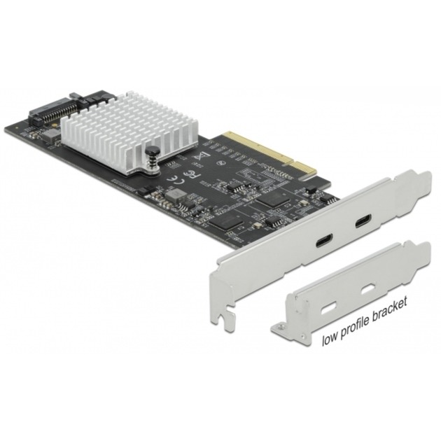 Delock PCIe x8 > 2x extern USB-X 3.2 Gen 2x2