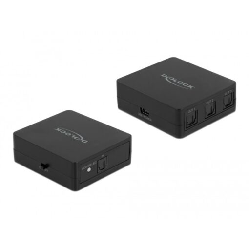 Delock S/PDIF TOSLINK Splitter 1 In 3 Out