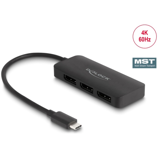 Delock USB-C > 3x DisplayPort Splitter MST 4K 60Hz