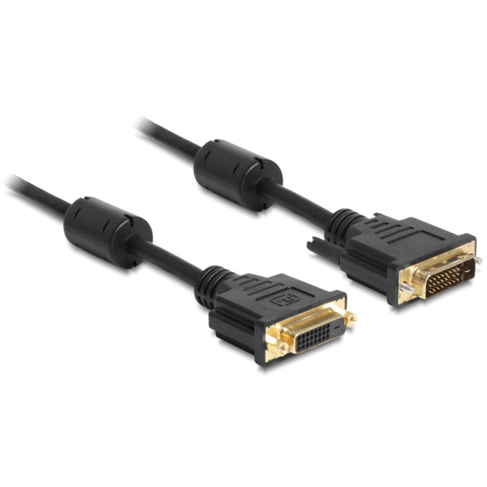 Delock Verlängerungskabel DVI 24+1 Stecker > DVI 24+1 Buchse