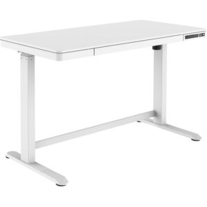Digitus Elektrisch höhenverstellbarer Schreibtisch mit USB-Ladestation und Schublade DA-90406