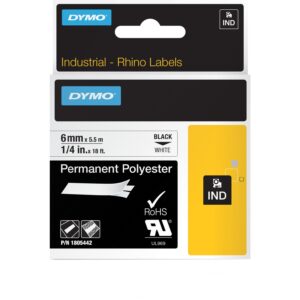 Dymo Rhino IND ORIGINAL Schriftband Polyester 6mm x 5