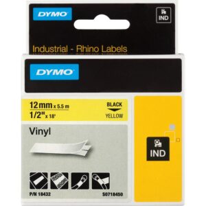 Dymo Rhino IND ORIGINAL Schriftband Vinyl 12mm x 5