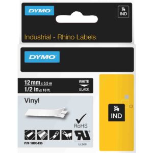 Dymo Rhino IND ORIGINAL Schriftband Vinyl 12mm x 5