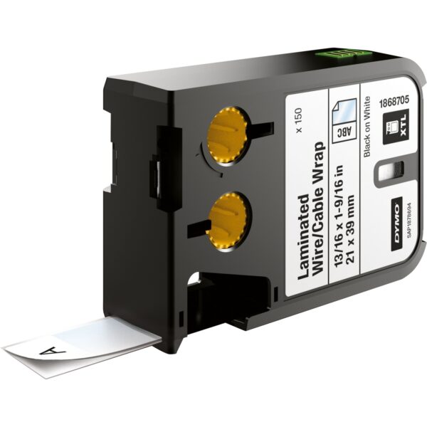 Dymo XTL IND ORIGINAL Schriftband Vinyl Einzeletikett 21mm x 39mm