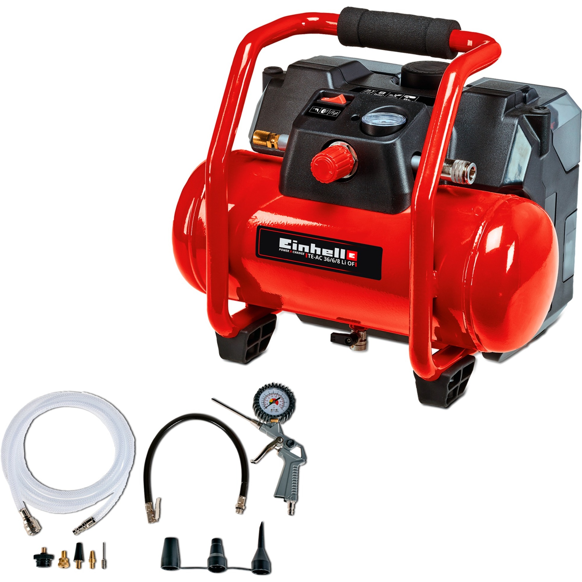 Einhell Akku-Kompressor TE-AC 36/6/8 Li OF Set - Solo