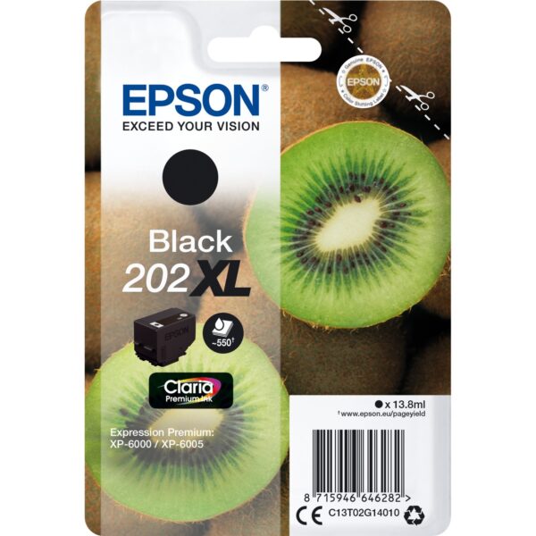 Epson Tinte schwarz 202XL (C13T02G14010)