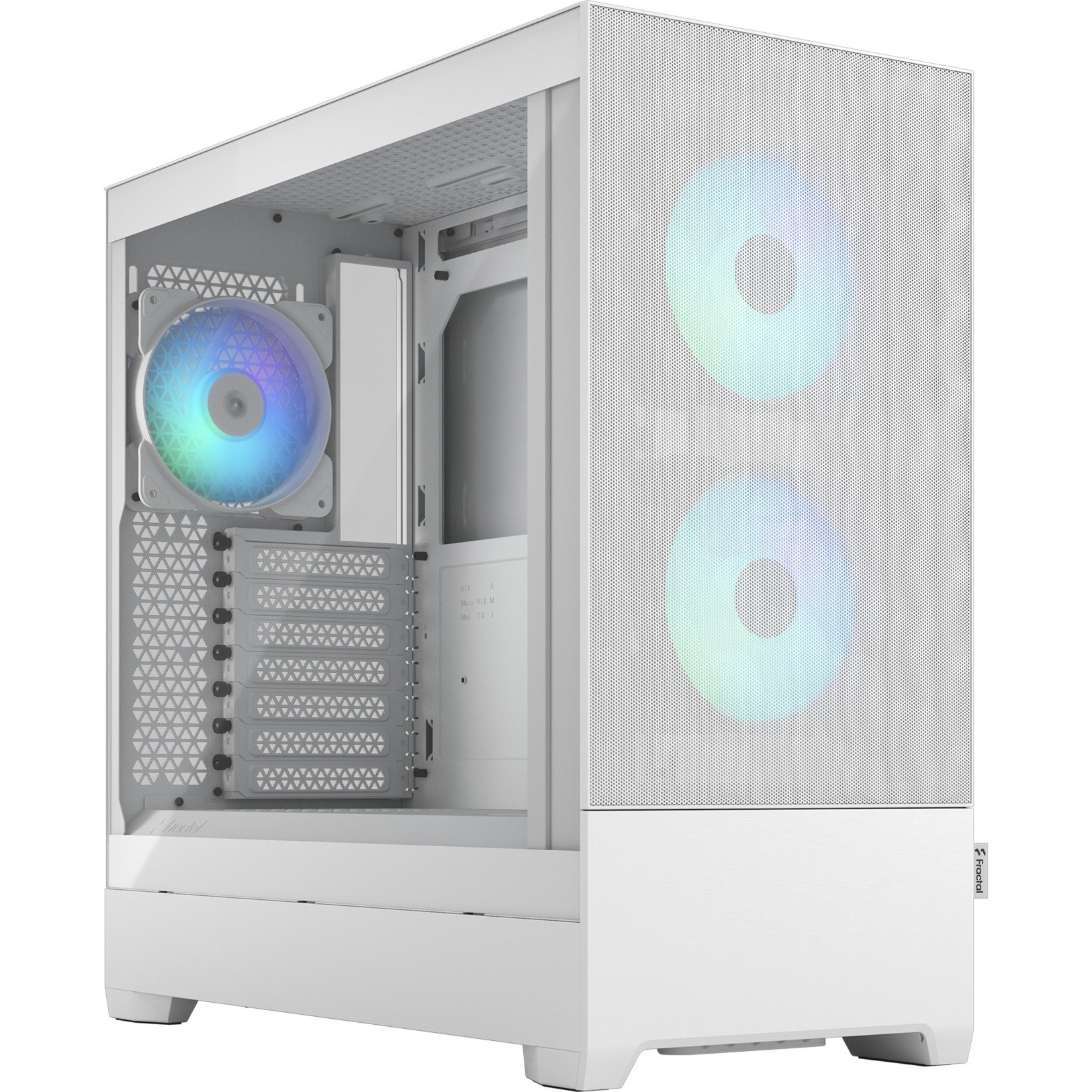 Fractal Design Pop Air RGB White TG Clear Tint