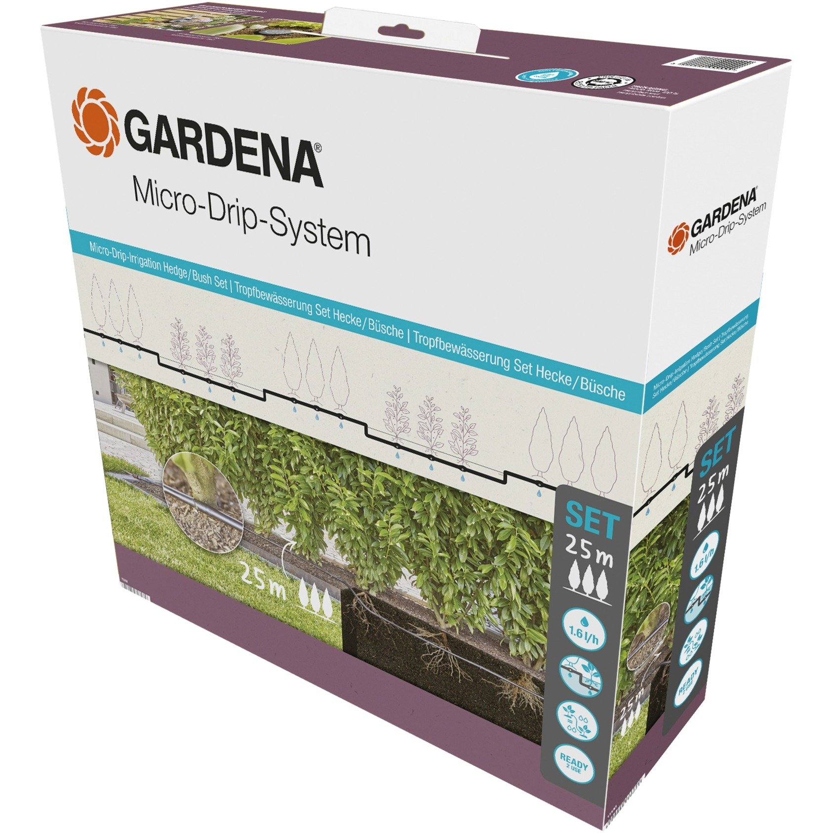 Gardena Micro-Drip-System Tropfbewässerung Hecken/Büsche Set