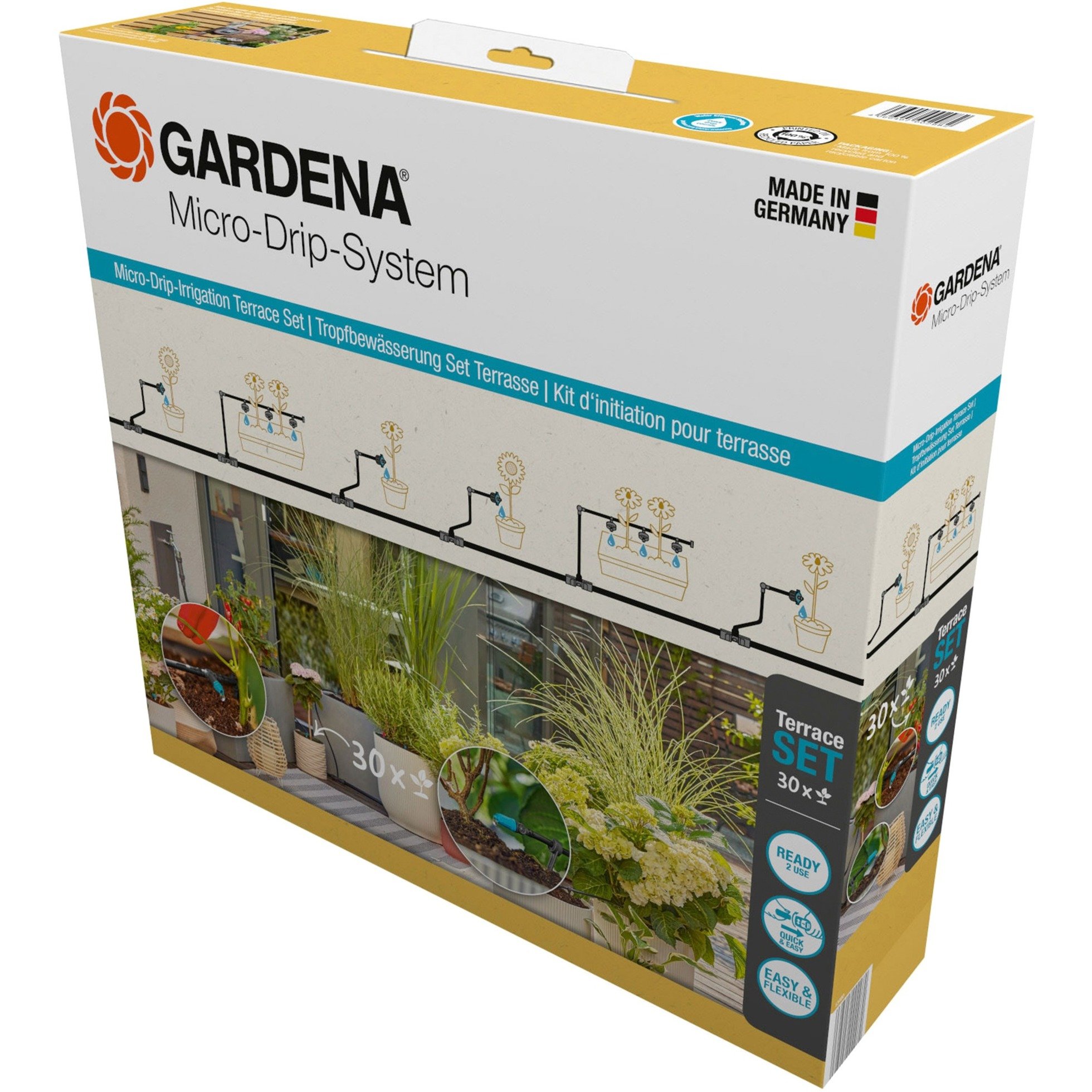 Gardena Micro-Drip-System Tropfbewässerung Set Terrasse