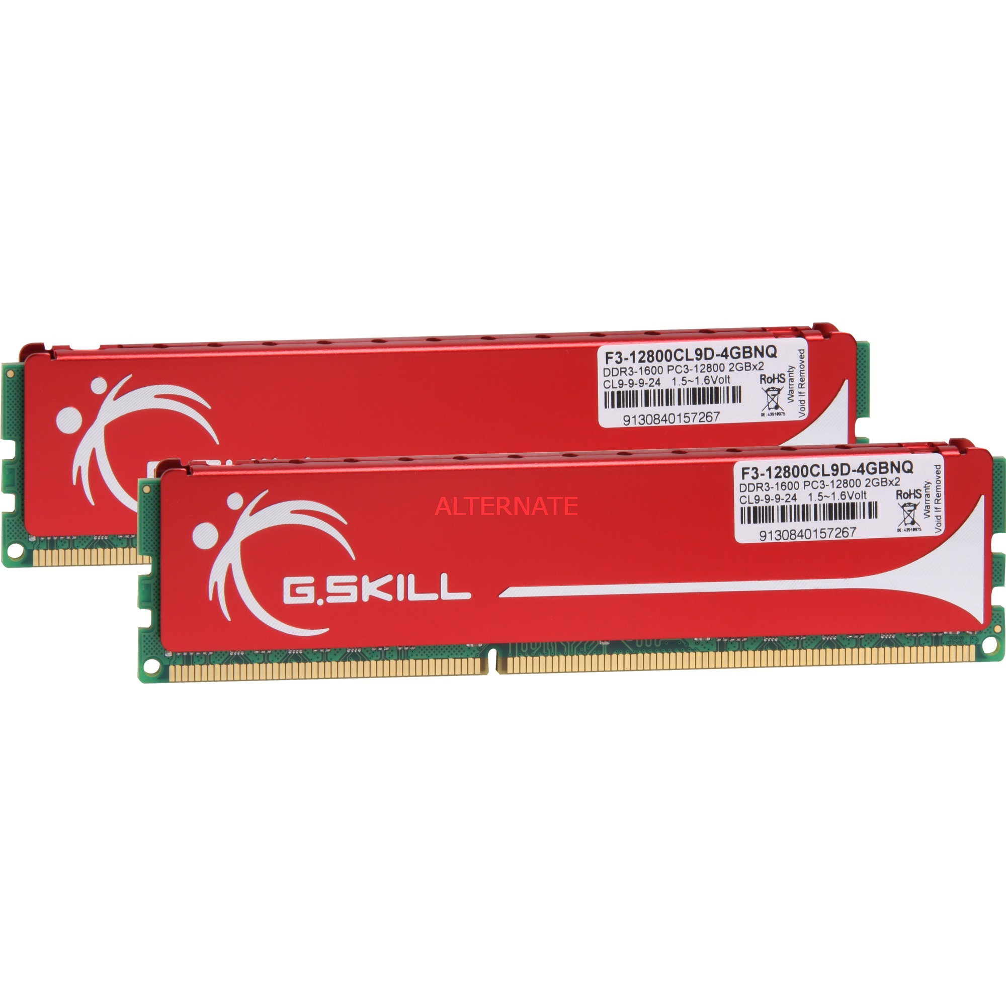 G.Skill DIMM 4 GB DDR3-1600 (2x 2 GB) Dual-Kit