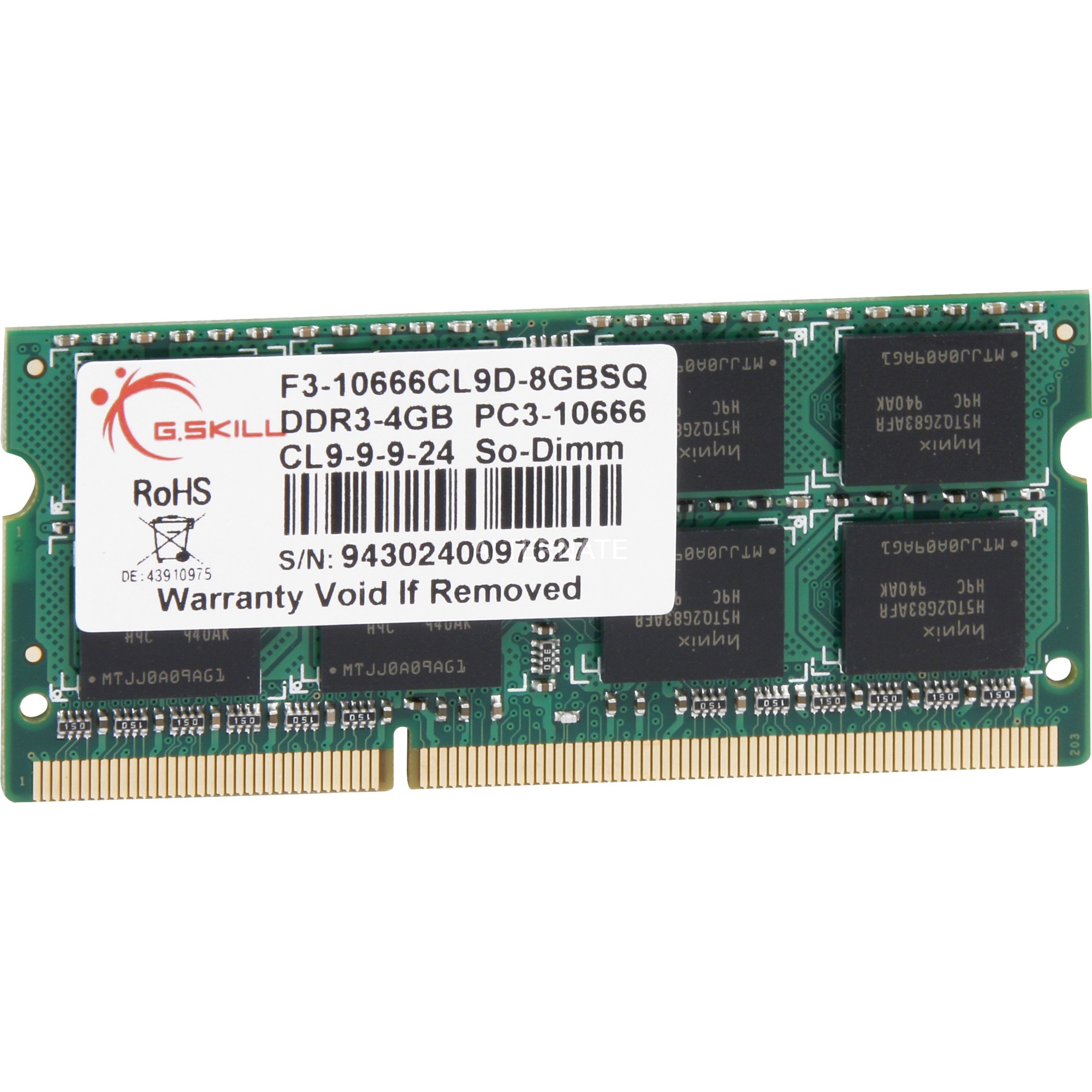 G.Skill SO-DIMM 4 GB DDR3-1333