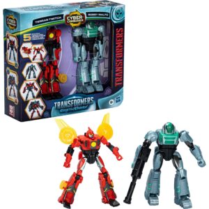 Hasbro Transformers EarthSpark Cyber-Combiner Terran Twitch und Robby Malto