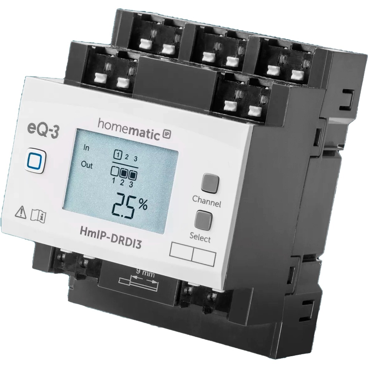 Homematic IP Dimmaktor für Hutschienenmontage – 3-fach (HmIP-DRDI3)