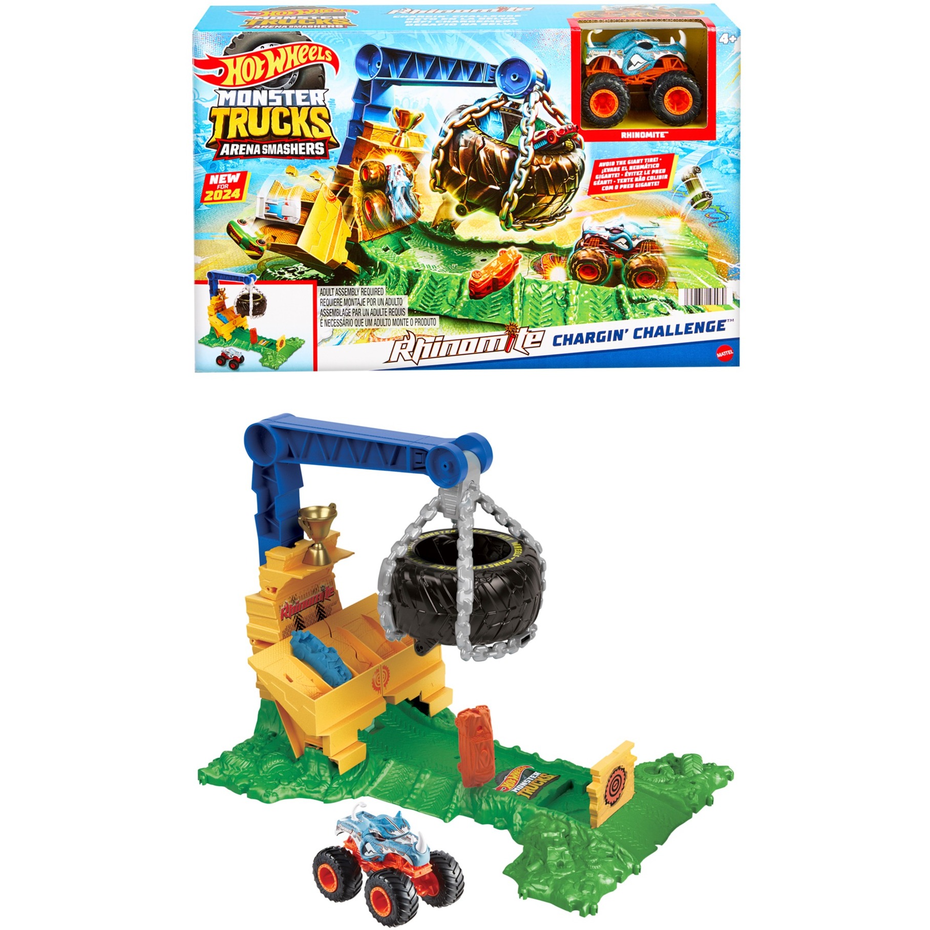 Hot Wheels Hot Wheels Monster Trucks Arena Smashers: Rhinomite Chargin