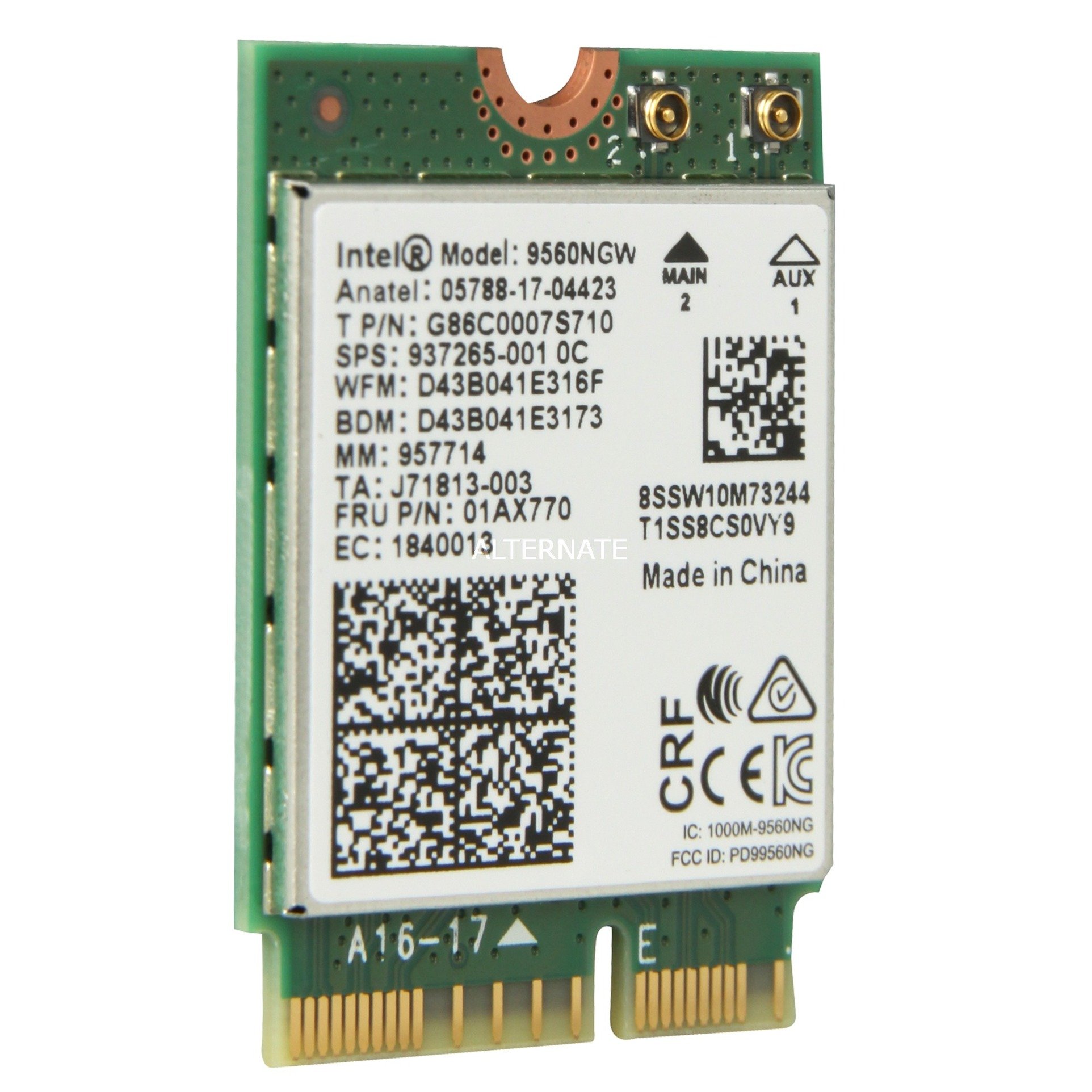 Intel® Dual Band WLAN-AC 9560 M.2 vPro