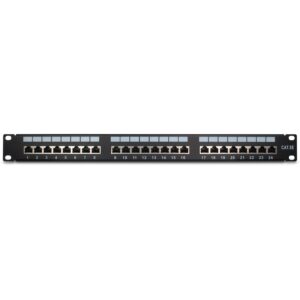 Inter-Tech 19" Patchpanel Cat.5e STP 24 Port