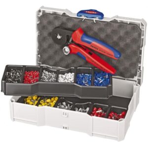 Knipex Crimpzange mit Crimp-Sortiment für Aderendhülsen 97 90 09