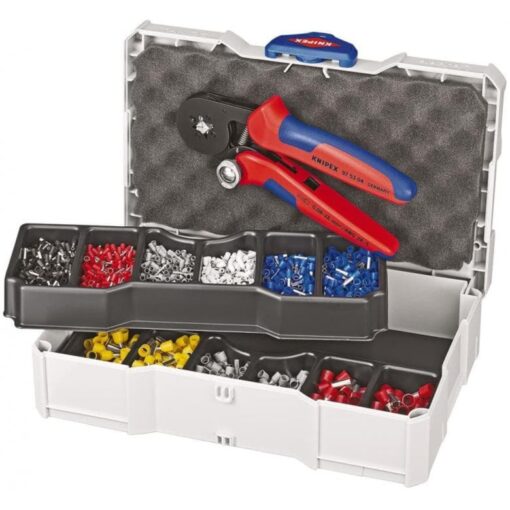 Knipex Crimpzange mit Crimp-Sortiment für Aderendhülsen 97 90 09