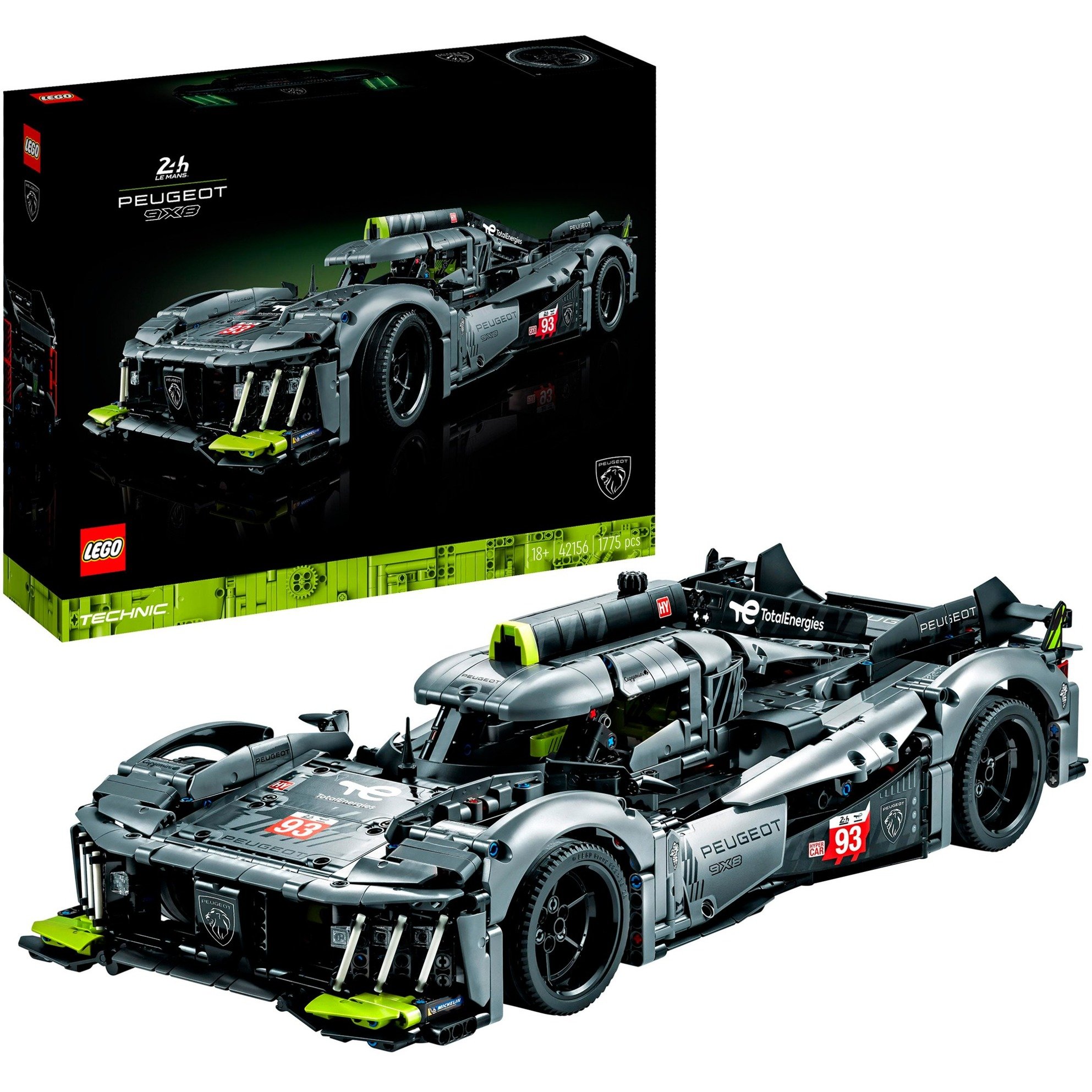 Lego 42156 Technic PEUGEOT 9X8 24H Le Mans Hybrid Hypercar