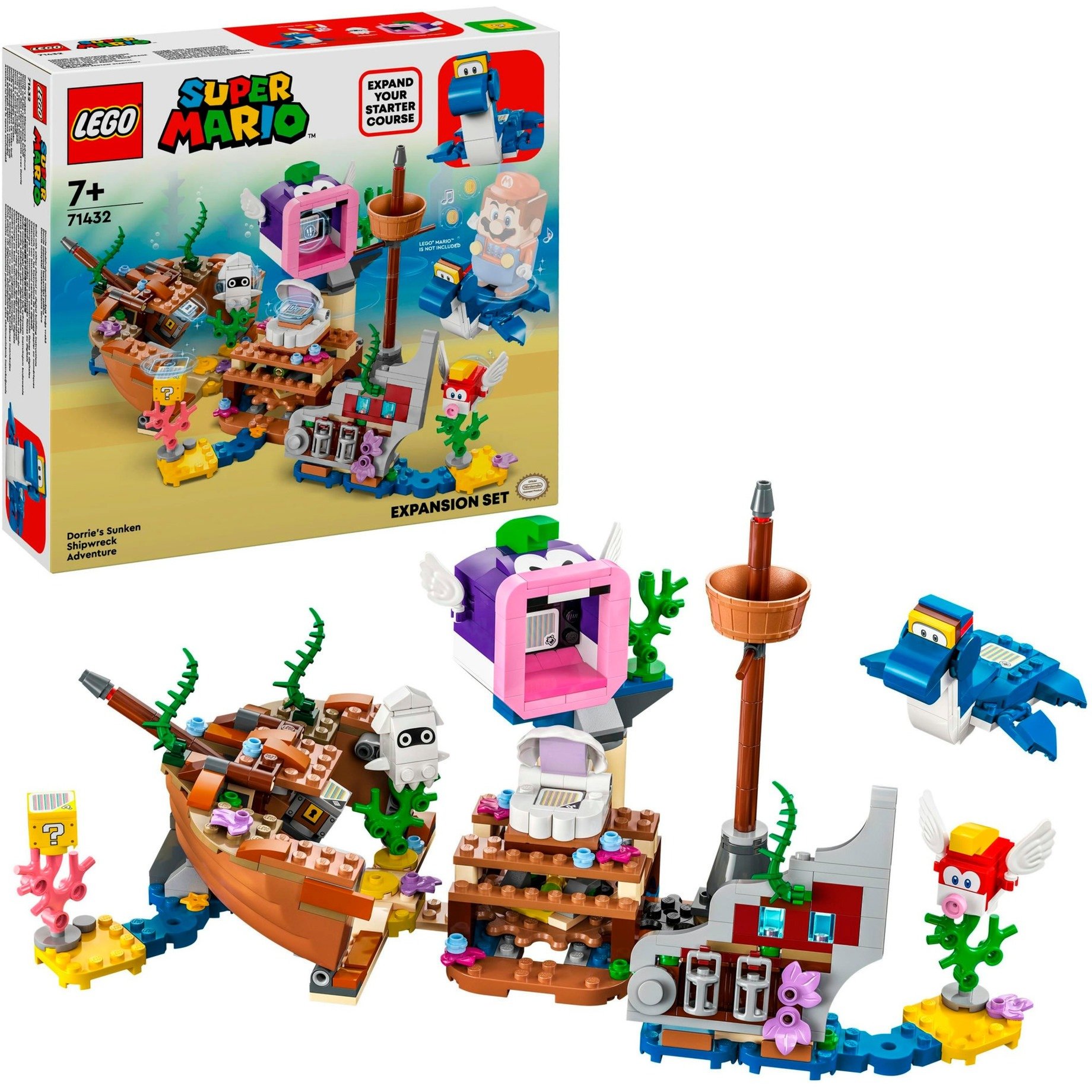 Lego 71432 Super Mario Dorrie und das versunkene Schiff – Erweiterungsset