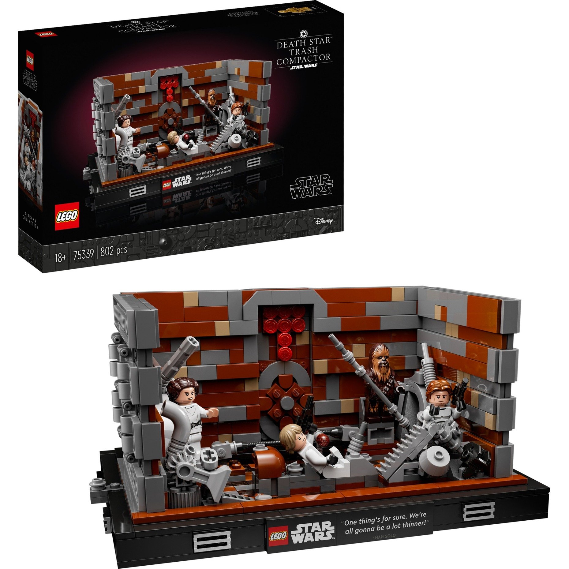 Lego 75339 Star Wars Müllpresse im Todesstern – Diorama
