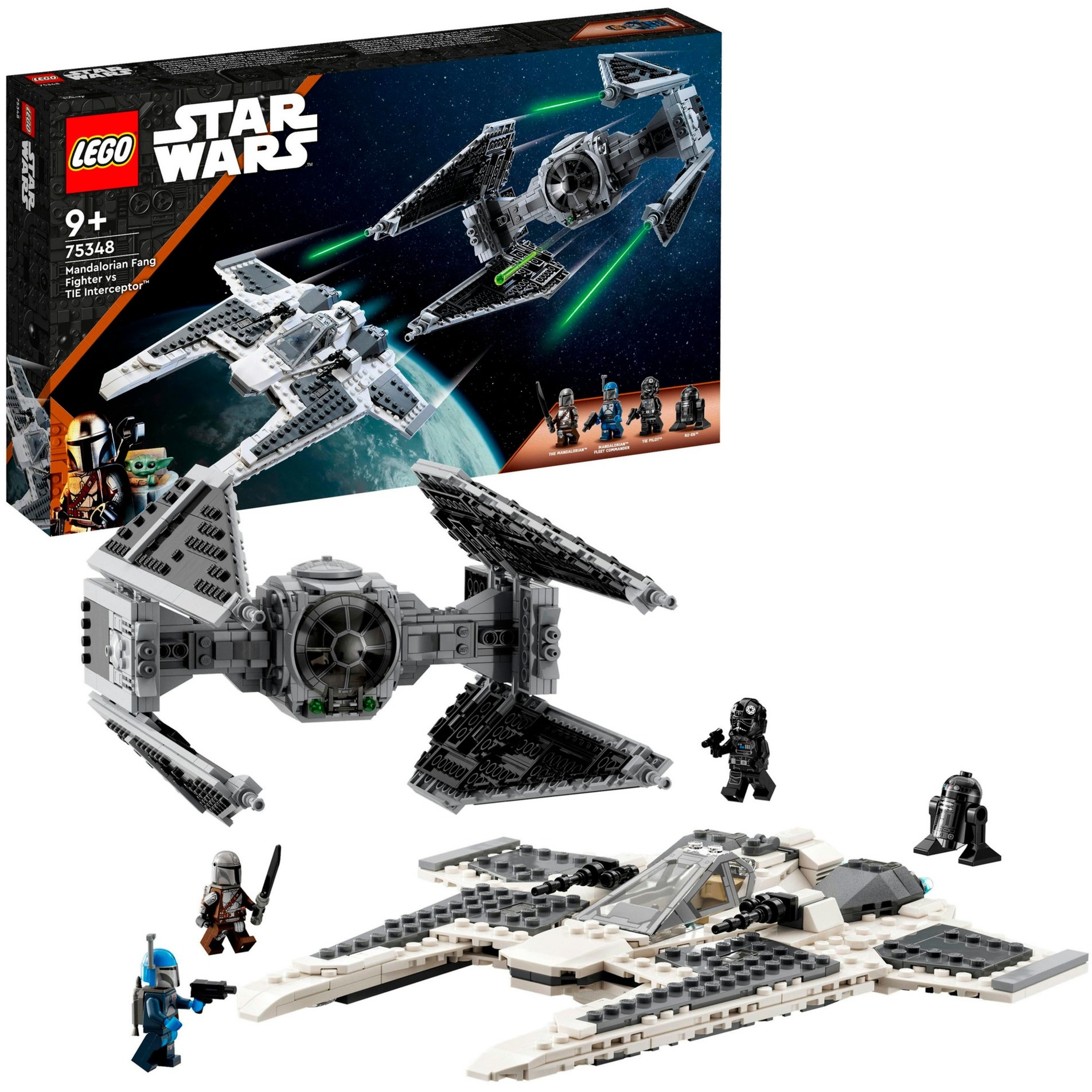 Lego 75348 Star Wars Mandalorianischer Fang Fighter vs. TIE Interceptor