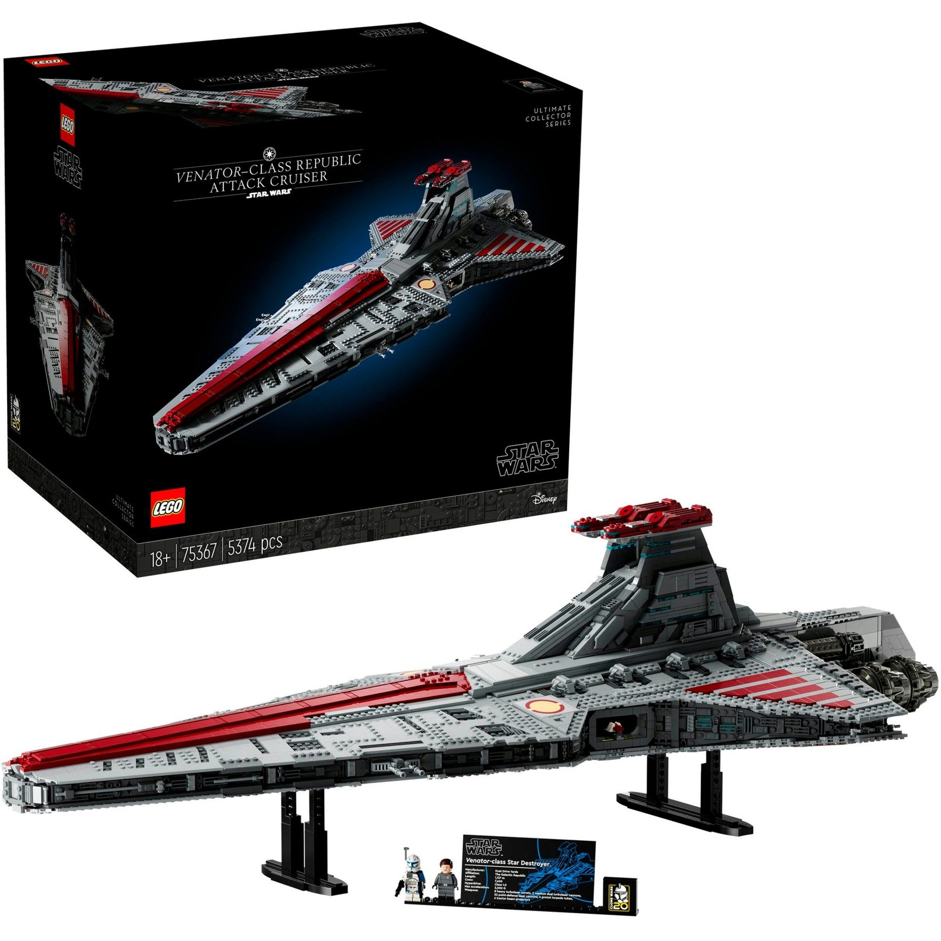 Lego 75367 Star Wars Republikanischer Angriffskreuzer der Venator-Klasse