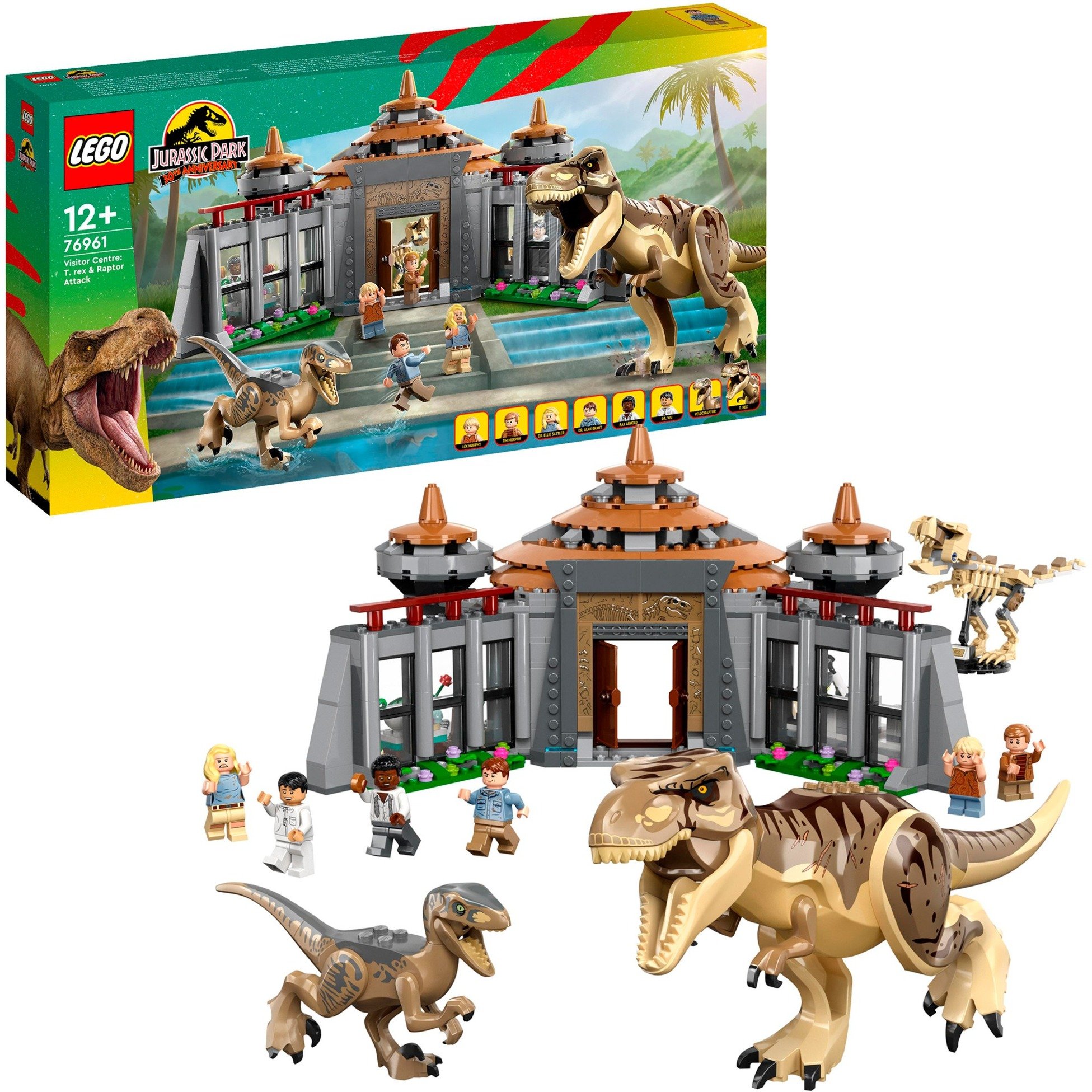 Lego 76961 Jurassic World Angriff des T. rex und des Raptors auf das Besucherzentrum