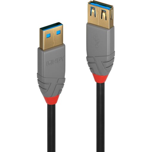 Lindy USB 3.2 Gen 1 Verlängerungskabel Anthra Line