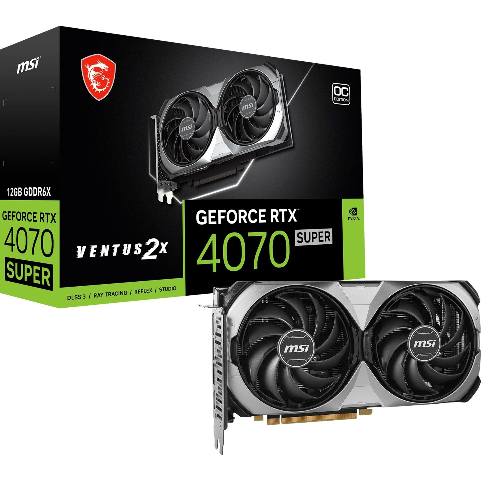 MSI GeForce RTX 4070 SUPER 12G VENTUS 2X OC
