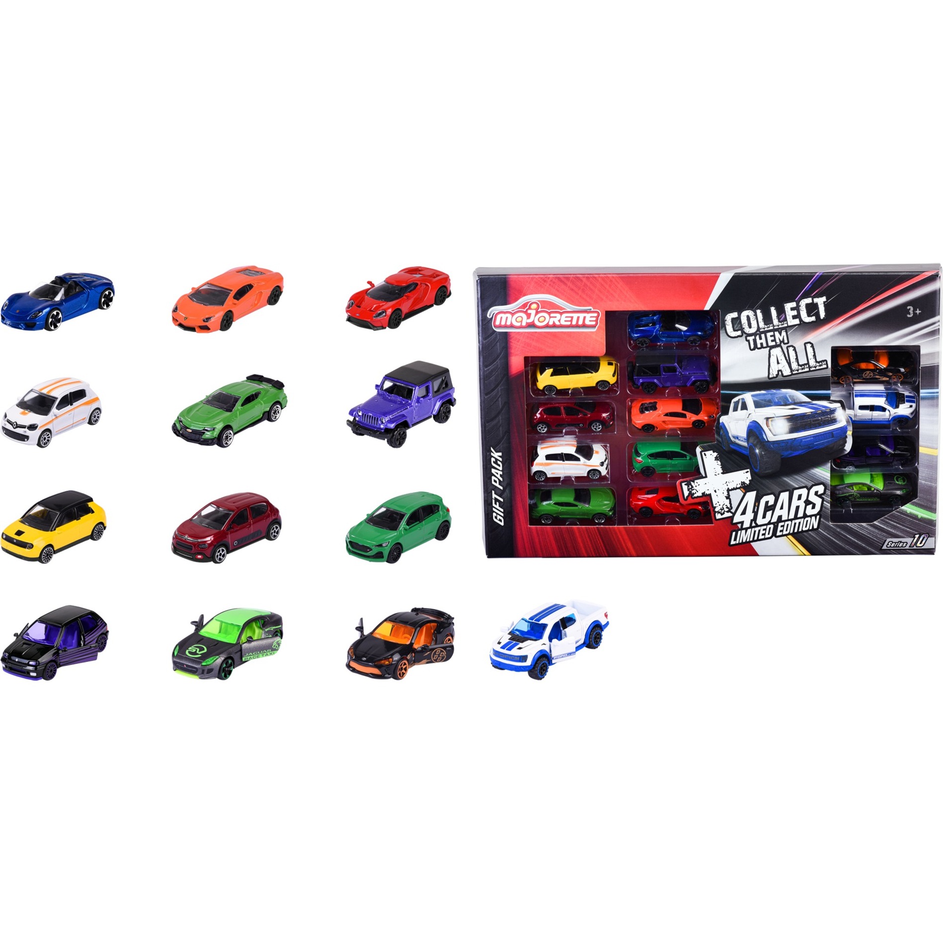 Majorette Mega-Pack mit 9 Street Cars und 4 Autos aus der Limited Edition 10