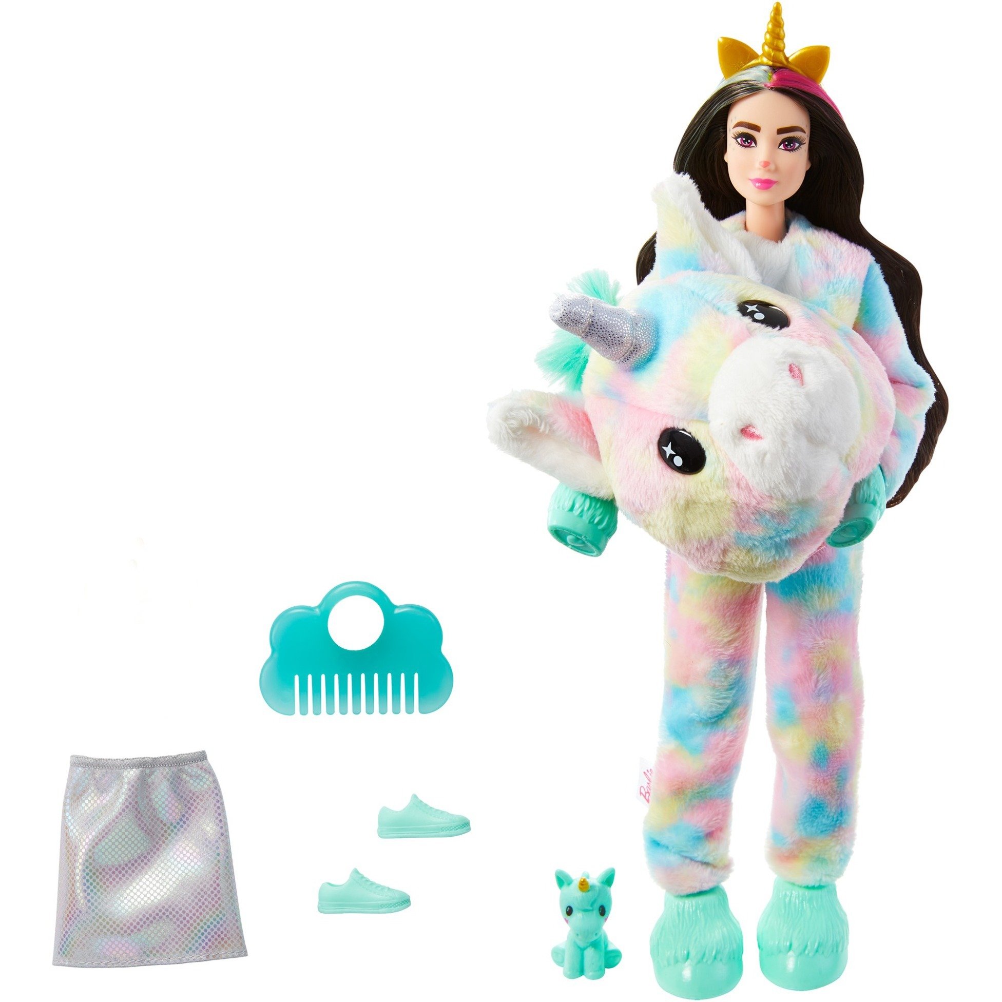 Mattel Barbie Cutie Reveal Traumland Fantasie Puppe Einhorn und 10 Überraschungen