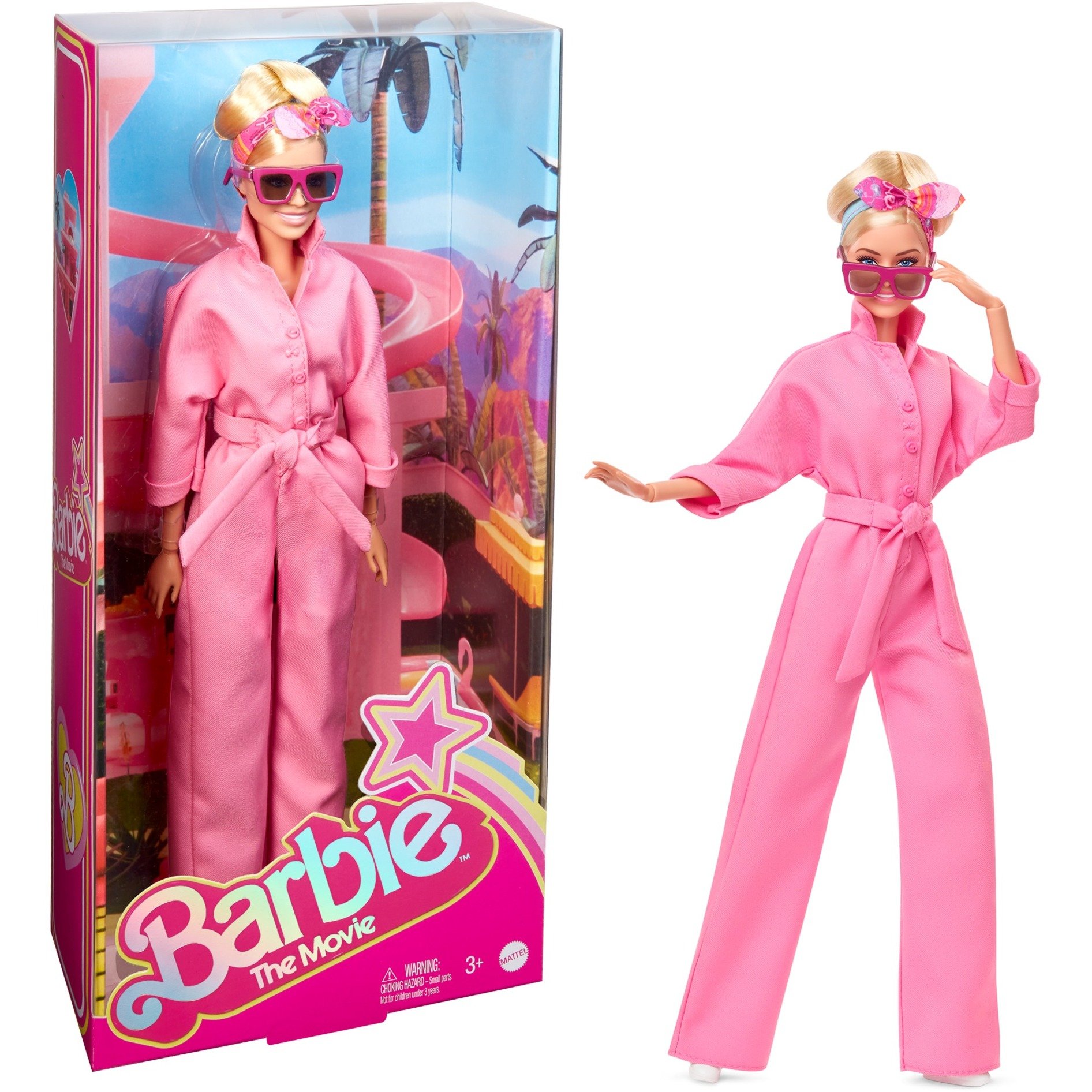 Mattel Barbie The Movie - Margot Robbie als Barbie: Puppe im rosa Jumpsuit