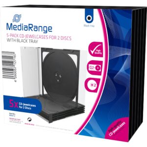 MediaRange CD/DVD Jewelcase Retail-Pack Double 5St
