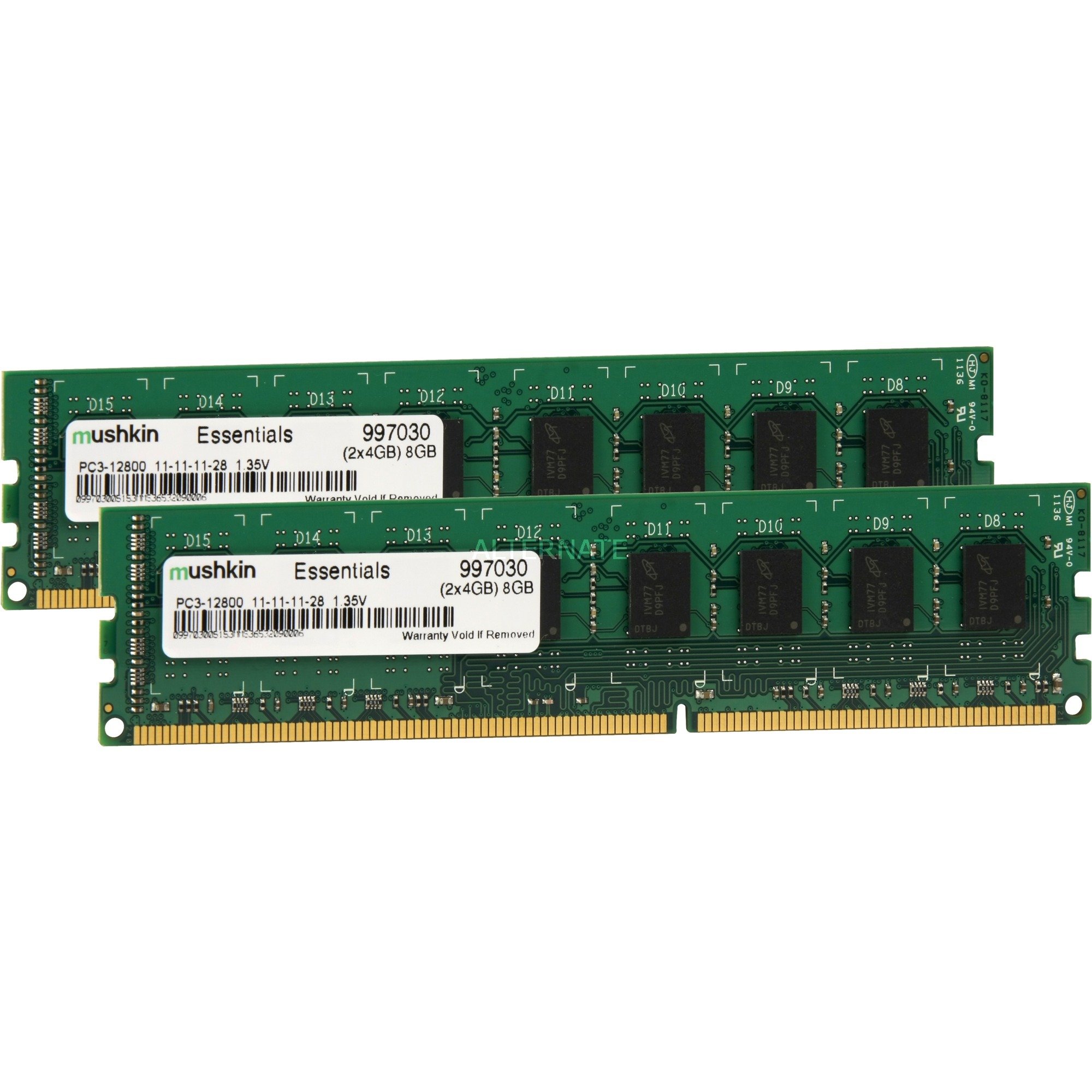 Mushkin DIMM 8 GB DDR3-1600 (2x 4 GB) Dual-Kit