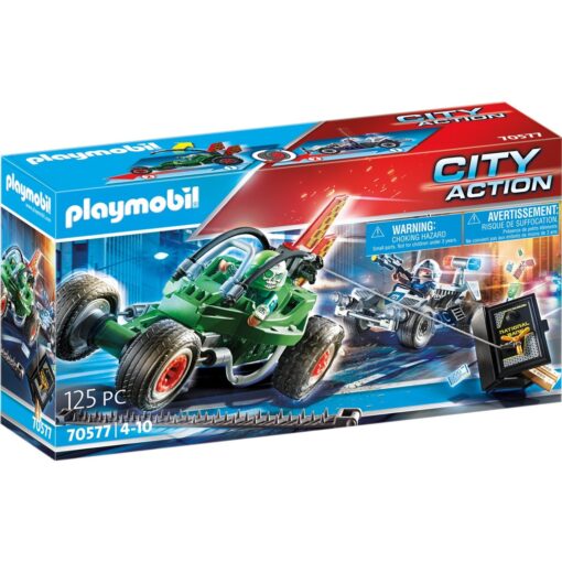 PLAYMOBIL 70577 City Action Polizei-Kart: Verfolgung des Tresorräubers