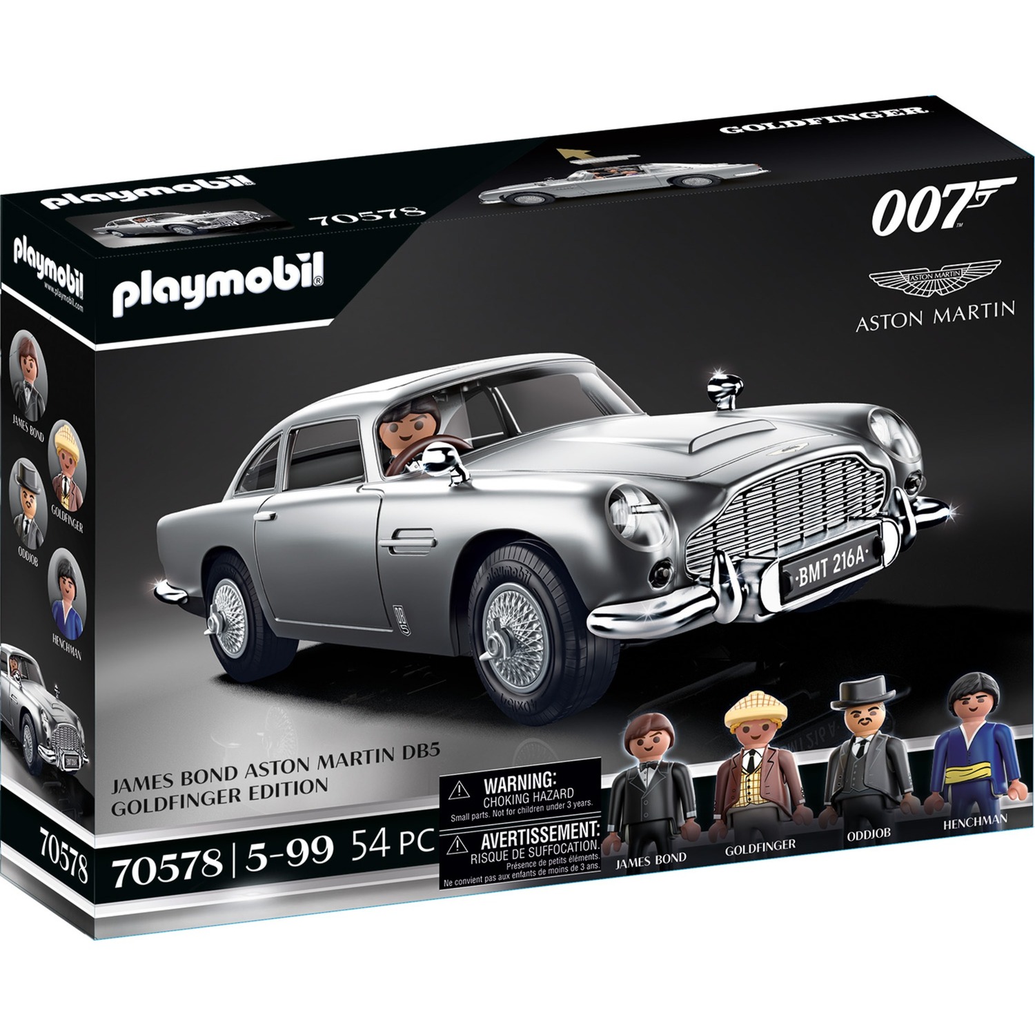 PLAYMOBIL 70578 Famous Cars James Bond Aston Martin DB5 - Goldfinger Edition
