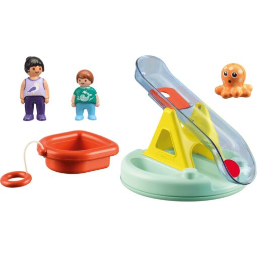 PLAYMOBIL 70635 1.2.3 AQUA Badeinsel mit Wasserrutsche