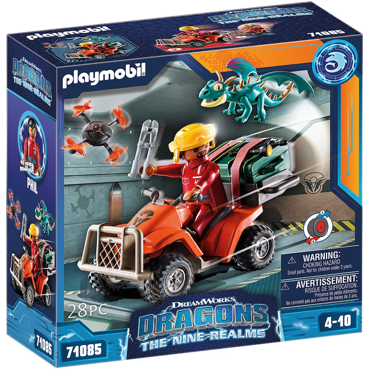 PLAYMOBIL 71085 Dragons: The Nine Realms - Icaris Quad & Phil