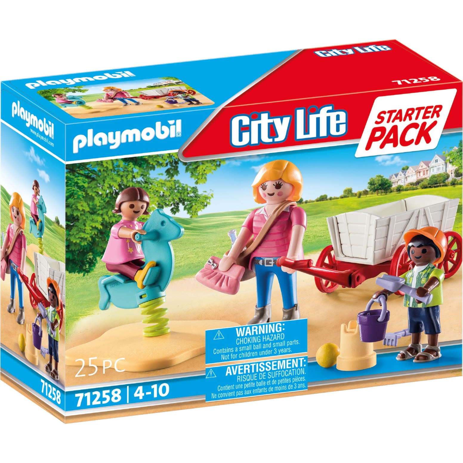 PLAYMOBIL 71258 City Life Starter Pack Erzieherin mit Bollerwagen