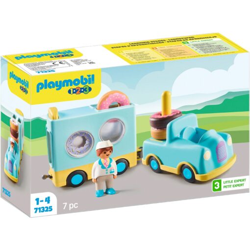 PLAYMOBIL 71325 1.2.3: Verrückter Donut Truck mit Stapel- und Sortierfunktion