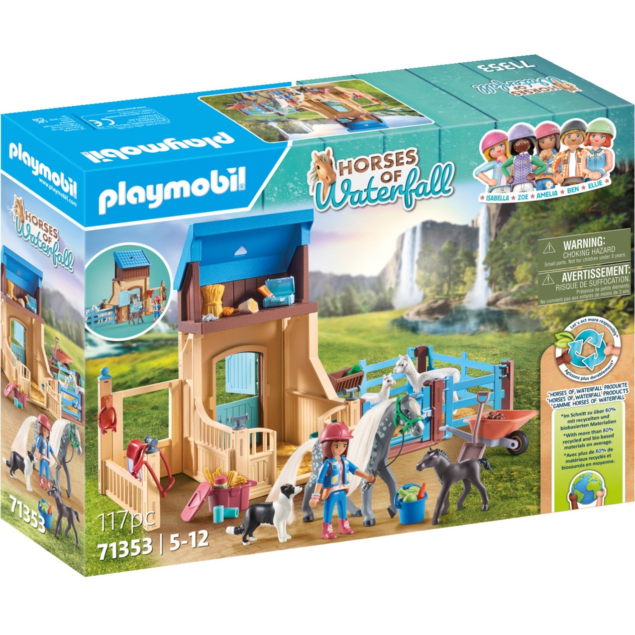 PLAYMOBIL 71353 Horses of Waterfall Amelia & Whisper mit Pferdebox