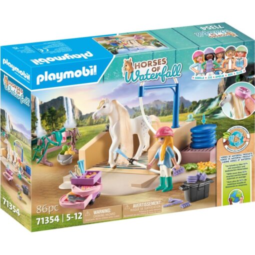 PLAYMOBIL 71354 Horses of Waterfall Isabella & Lioness mit Waschplatz