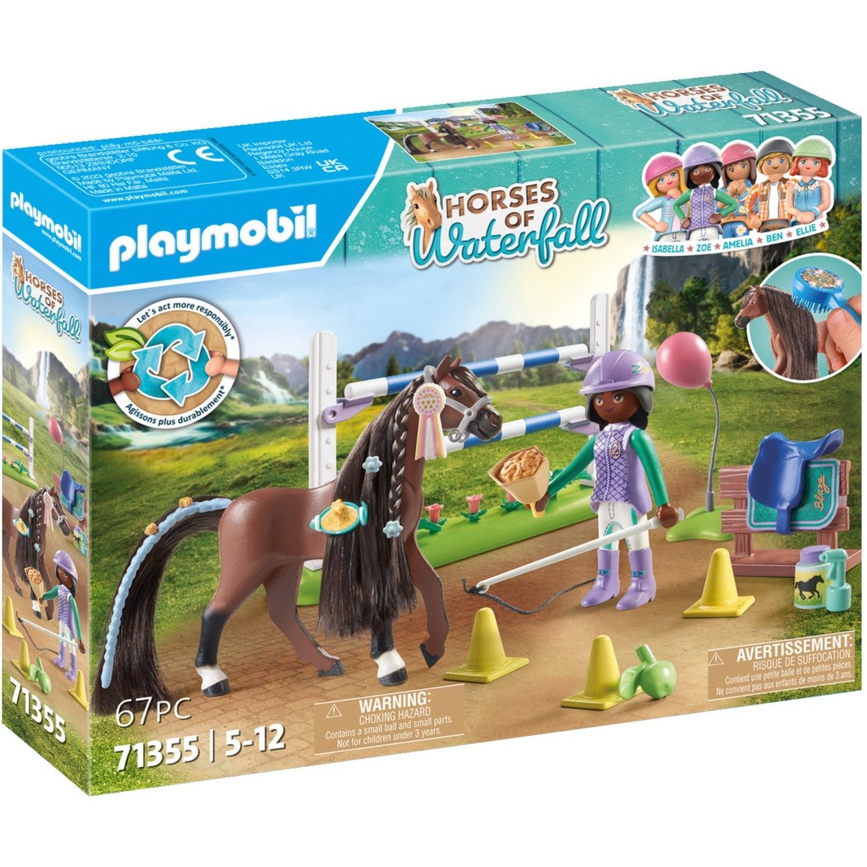 PLAYMOBIL 71355 Horses of Waterfall Zoe & Blaze mit Turnierparcours