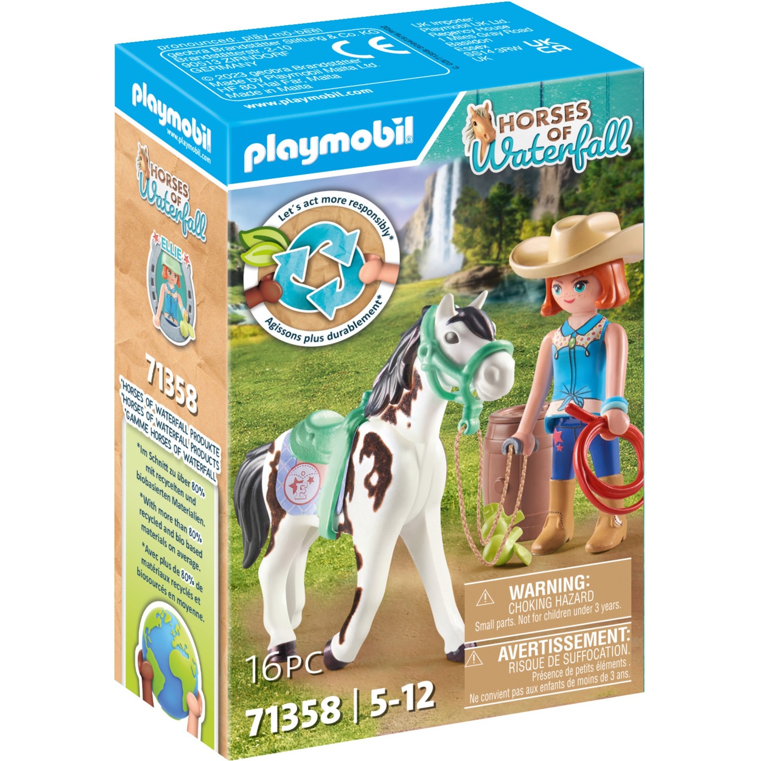 PLAYMOBIL 71358 Horses of Waterfall Ellie & Sawdust mit Westernübung 71358