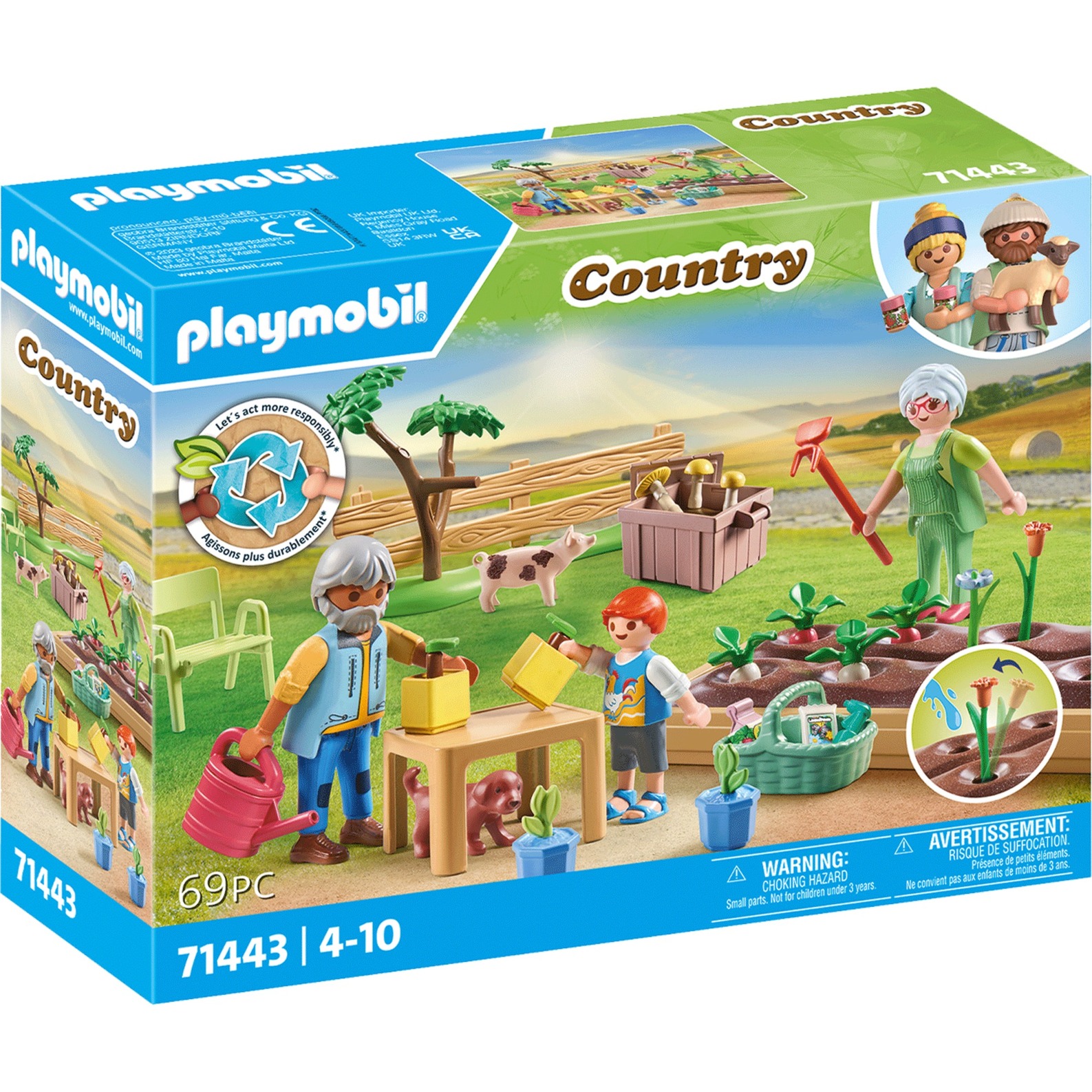 PLAYMOBIL 71443 Country Idyllischer Gemüsegarten bei den Großeltern