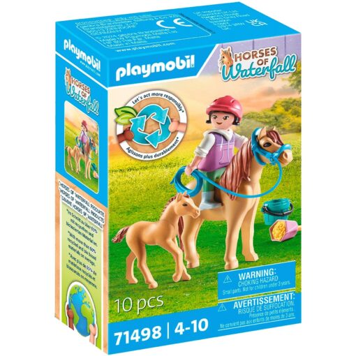 PLAYMOBIL 71498 Horses of Waterfall Kind mit Pony und Fohlen